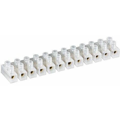 Regleta de conexion de cables electricos de seccion 6 mm Blanco 5A