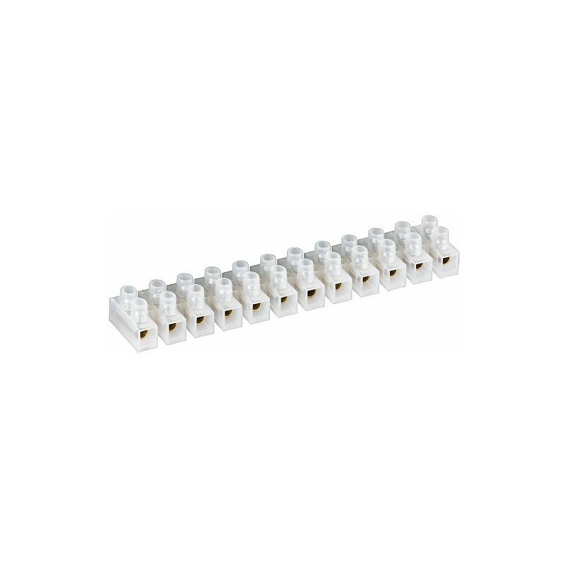 

Regleta de conexion de cables electricos de seccion 6mm Blanco 5A