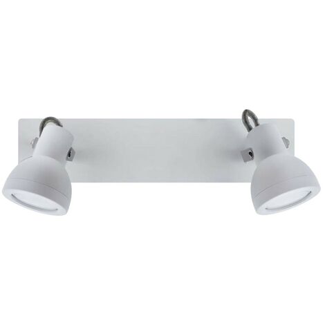 Regleta de techo Heli (2 luces) | Blanco