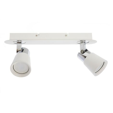 Regleta de techo Iris (2 luces) | Blanco