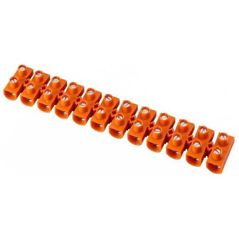 Regleta de terminales roscada termoplástica LTF 12-25, color naranja