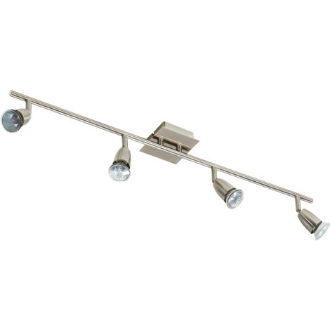 Regleta ECCO 4xGU10 cromo cepillado