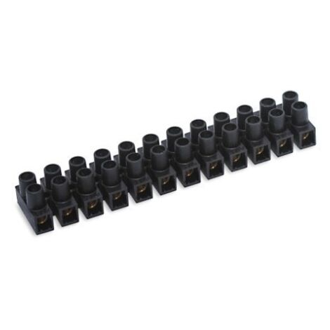 Regleta Electricidad 94X17X14-2,5Mm Conexion Famat  Negro 24A 204N