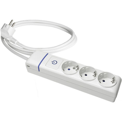 Regleta Enchufes 3 Tomas con Interruptor Solera 8013pil (1,5 m)