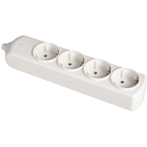 Regleta Enchufes 4 Tomas sin Interruptor Solera 8004 3500 W 250 V 16 A