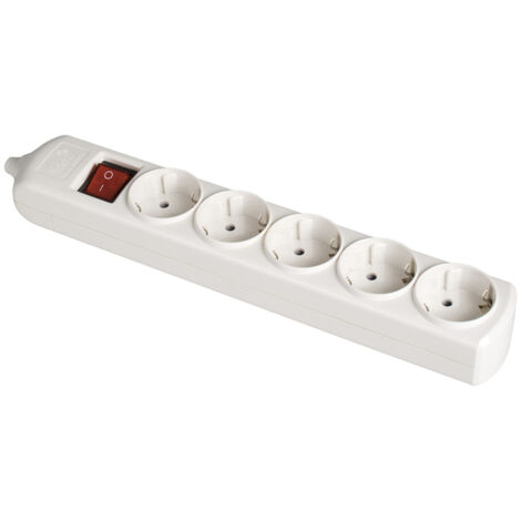 Regleta Enchufes 5 Tomas con Interruptor Solera 8005il