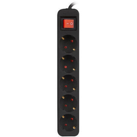 Regleta Enchufes 5 Tomas Schuko Lanberg 1,5 m Negro