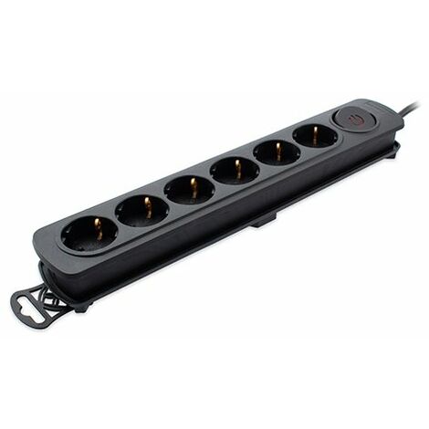 Regleta Enchufes 6 Tomas con Interruptor TM Electron 250 V