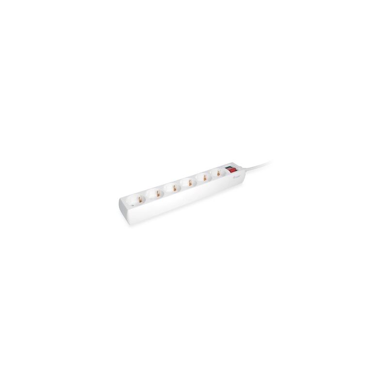 

Regleta con 6 tomas cable de red de 1.5 metros y boton de apagado encendido - Equip