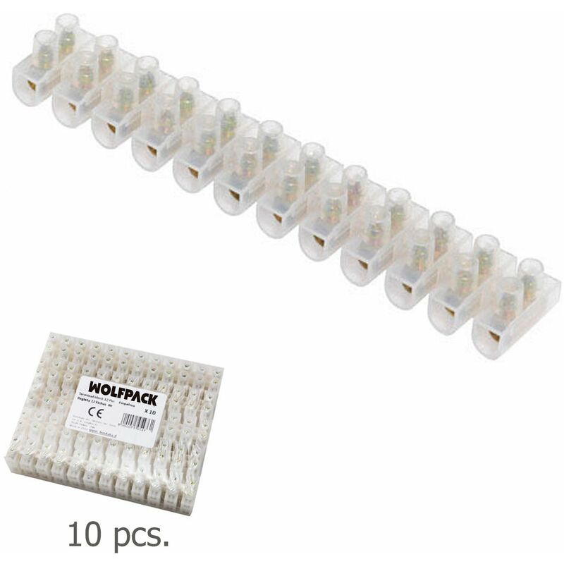 

Regleta Ficha Empalme 30 A - 16 mm. Paquete de 10 piezas.