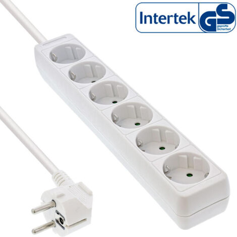 Regleta Inline 16465W blanca 6 enchufes 3500 W