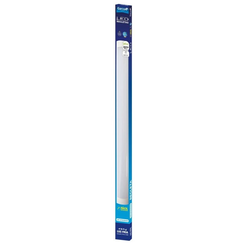 

Regleta slim 36w 120,1x7,8x17,5cm 3500lm 6000k 120cm abs bl