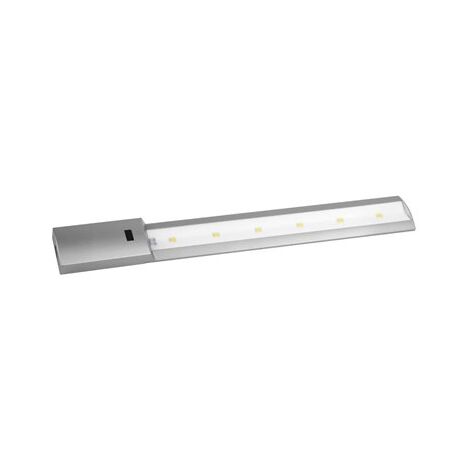 Regleta LED con sensor de movimiento (7W 6400K 640lm) 44x5,5cm color plata