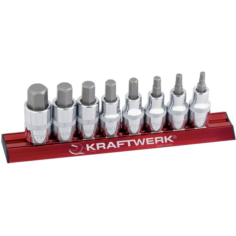 Regleta magalu 8 vasos-punta hex.1/2'