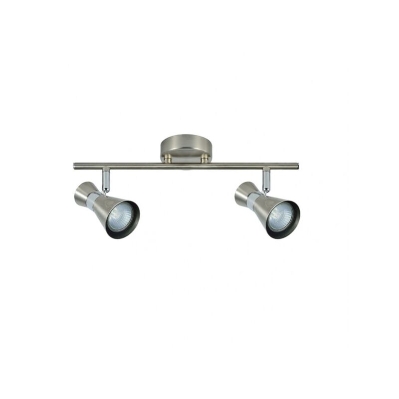 Fabrilamp - akunadecor Maximo Bathroom Strip 2 spots réglables Nickel-Chrome