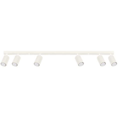 Regleta Moto beige, 6 luces
