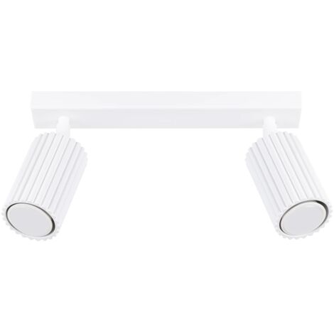 Regleta Moto blanco, 2 luces