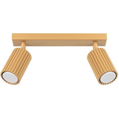 Regleta Moto dorado, 2 luces
