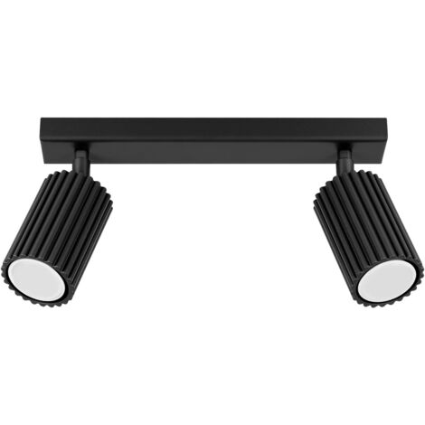 Regleta Moto negro, 2 luces