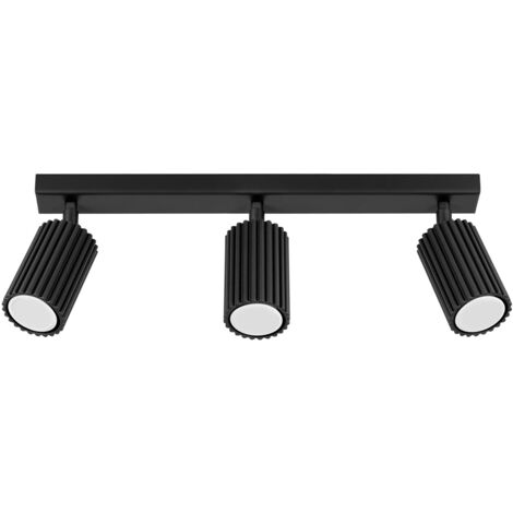 Regleta Moto negro, 3 luces
