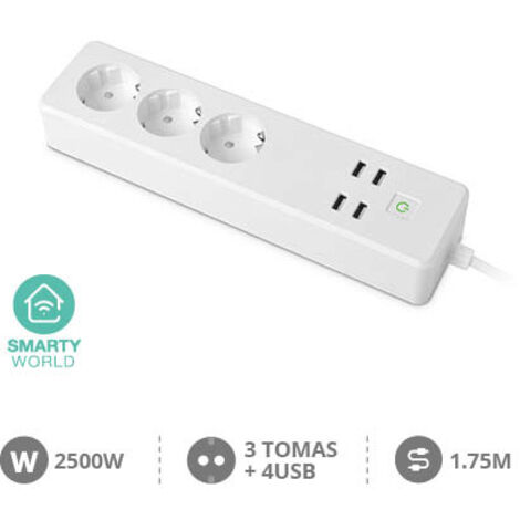 Regleta múltiple Wifi 3T + 4 USB