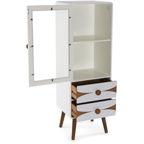 Regleta nando 2xe14 cromo-blanco/mad.clara focos orientables 16x36,5x10 cm