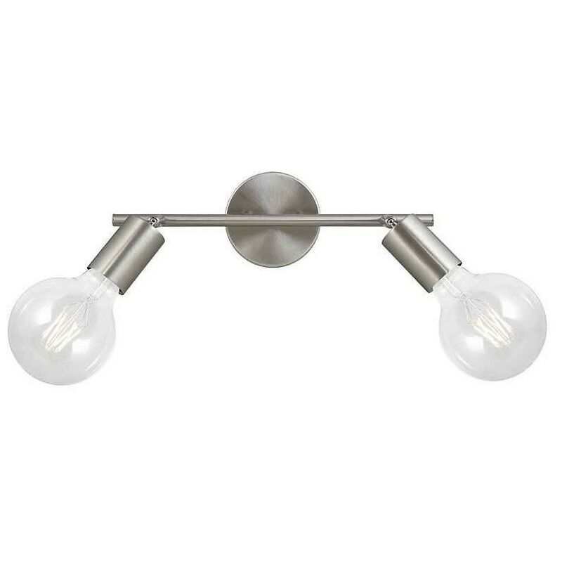 

Regleta niquel modelo TENOR para dos bombillas decorativas ALEMAR