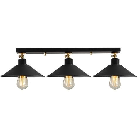 Regleta orientable Harvey Negro (3 luces)