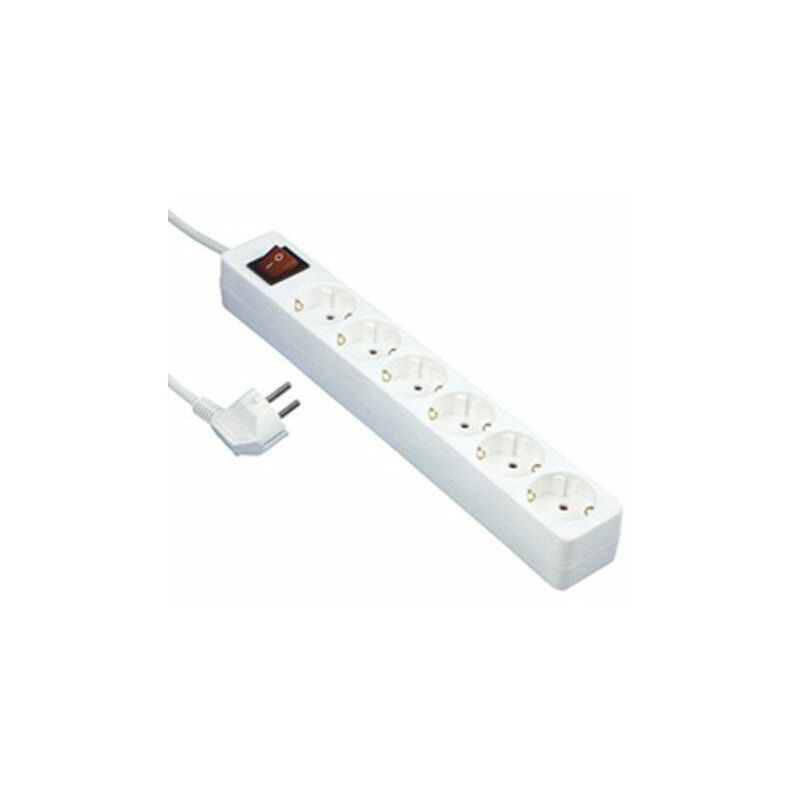 

Regleta SKS Sch 1,4 m, 6 conexións., blanco (por 10)