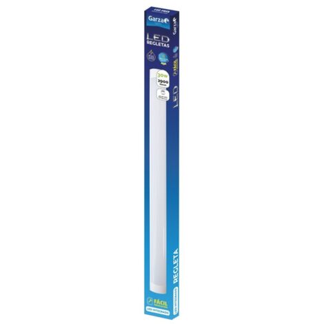 Regleta slim 30w 90,3x7,8x17,5cm 2900lm 6000k 90cm abs bl re