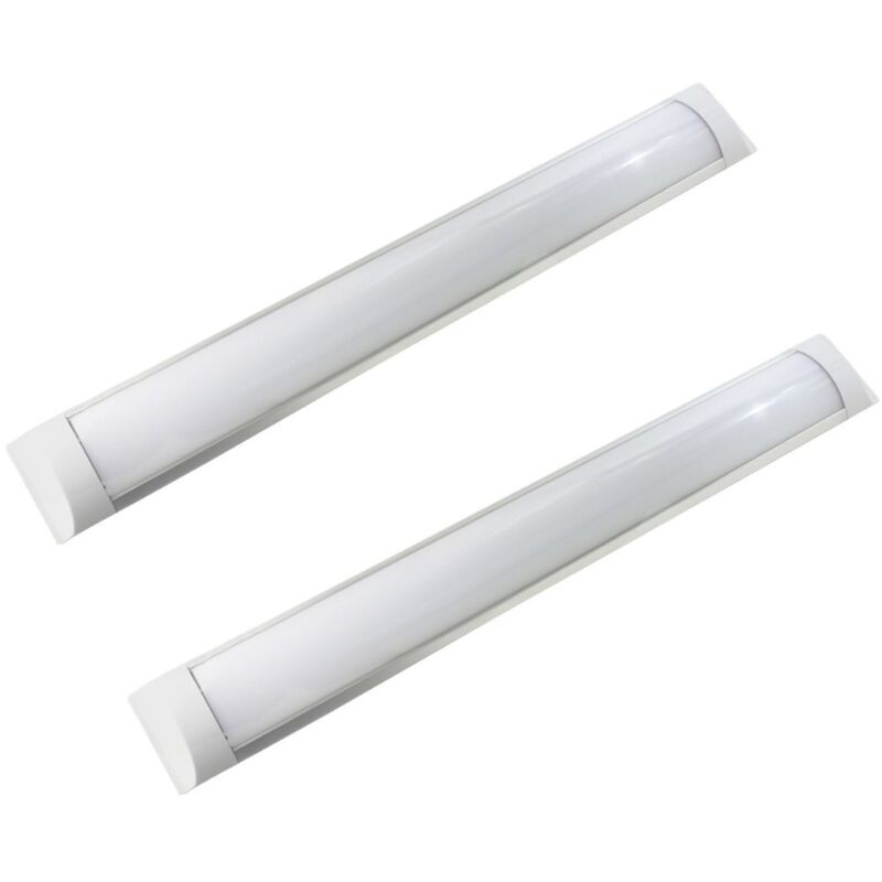 

Jandei 2X Regleta LED, 36W 120cm, Luz Blanca Fría 6000K, Protección IP20 Para Interior, Equivalente A 2 Tubos Fluorescentes 3600 Lúmenes