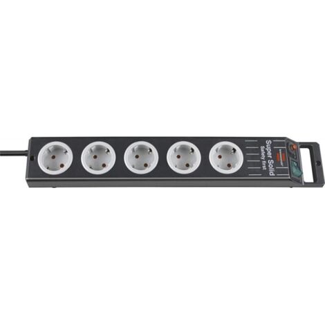 Regleta SuperSolid 5-salidas H05VV-F3G15 25m brennenstuhl