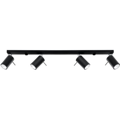 Regleta Vinivi negro, 4 luces