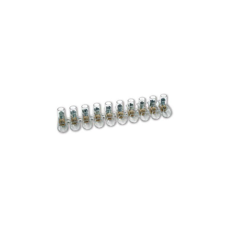 

10 polos regleta volante transparente 6mm² 22x25mm. ( 491MR01) - Koala