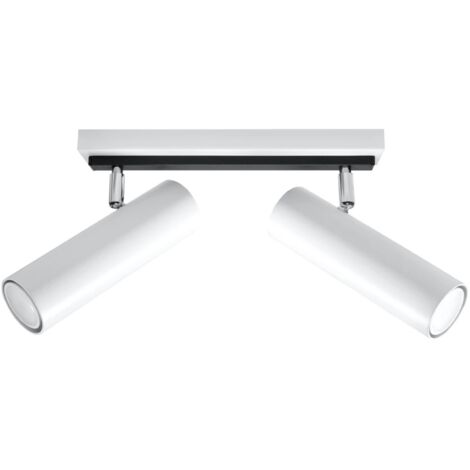 Regleta Zani blanco, 2 luces
