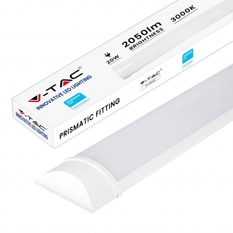 Plafonnier led V-tac Chip Samsung Prismatic 10 w 100 lm/W 30 cm Blanc chaud IP20