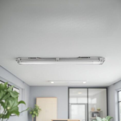 Réglette avec tube LED 24W étanche 2520LM remplaçable IP65 Blanc - SIANCE