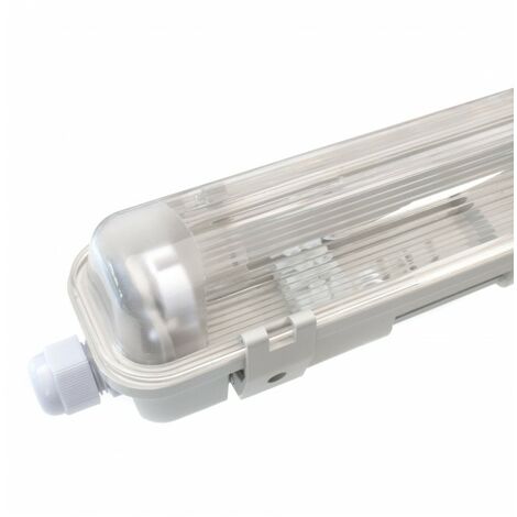 Réglette/Boitier étanche pour Tube T8 LED - Simple - 1285mm - IP65 - 120° - NOVA - DeliTech®