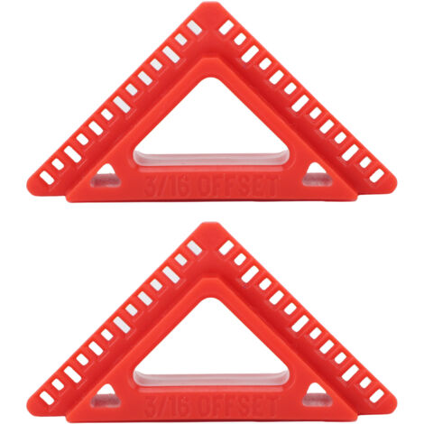 Réglette de découvert pour portes et fenêtres en plastique avec 2 tailles (3/16 et 1/4 inch) - 2 pièces