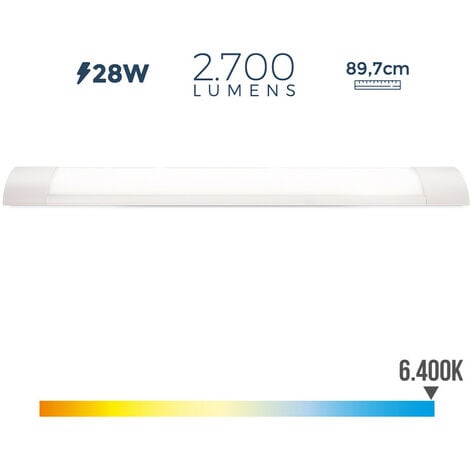 LED ATOMANT Réglette LED 60cm, 20W. Couleur Blanc Froid (6500K