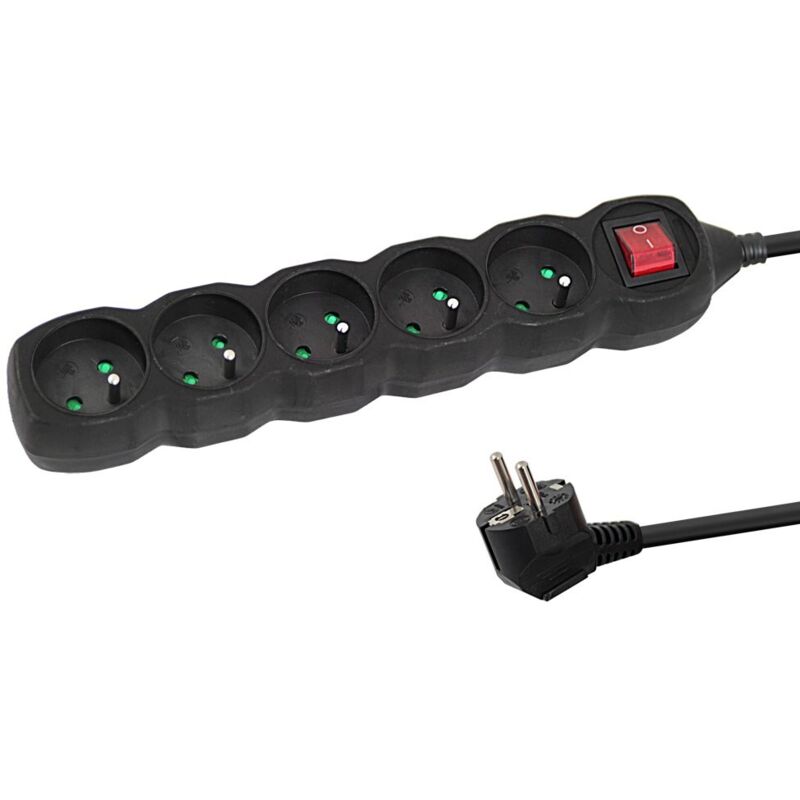 Elk215k power strip 5gn/3m black - Esperanza Elk215k power strip 5gn/3m black - Esperanza