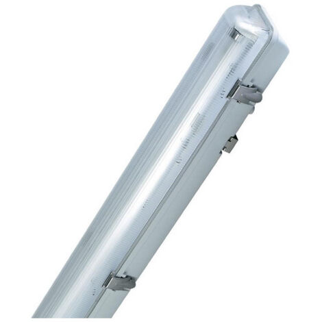 Réglette étanche fluo 1x28W grise 1277x110x100mm pour tube T5 (non inclus) ballast electronique 230V IP65 Neptune LEDVANCE