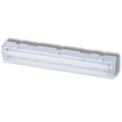 Réglette étanche fluo 2x18W polycarbonate 660x117x84mm – Tubes 4000K – Ballast électronique A2 – IP65 IK06 pour espaces humides – Protec