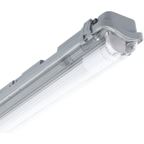 LEDKIA Réglette Étanche IP65 Slim pour Tube LED 60cm Connexion Latérale 600 mm