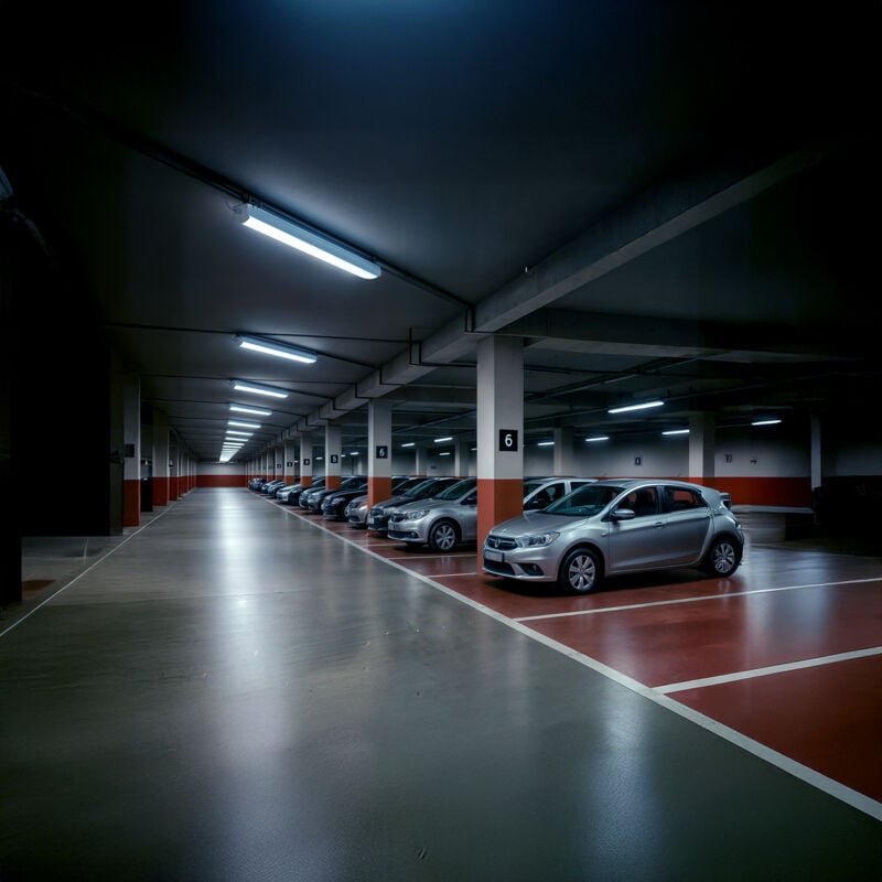 Réglette Étanche LED 120cm 30W avec Détecteur de Mouvement Radar IP65 6000K Blanc froid