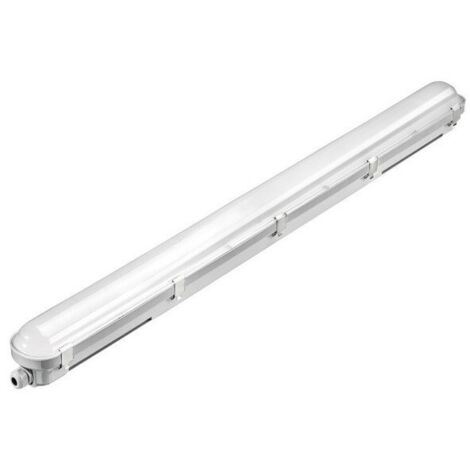 Reglette étanche LED 36W poly 1220x81x91mm 3000K 4600lm 230V diffuseur opale 115° IK10 IP66