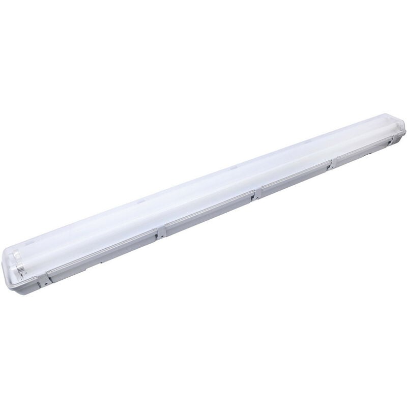 Réglette étanche Pc+Abs Ip65 2X1 8W 36W 120 cm avec tube led plastique Pf 0,9