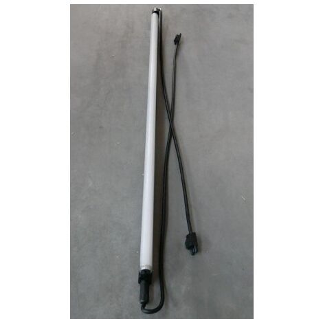 Reglette fluo 1x36W déco noire 1.20m tube T8 4000K ballast 230V connecteurs étanche 3P IP20 avec protection IK06 PROTEC REGLIFT