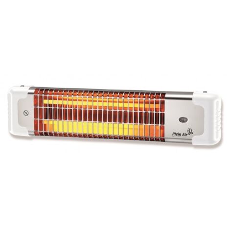 Reglette infrarouge Quartz 1200W PLEIN AIR chauffage mural Electrique inclinable 600W-1200W