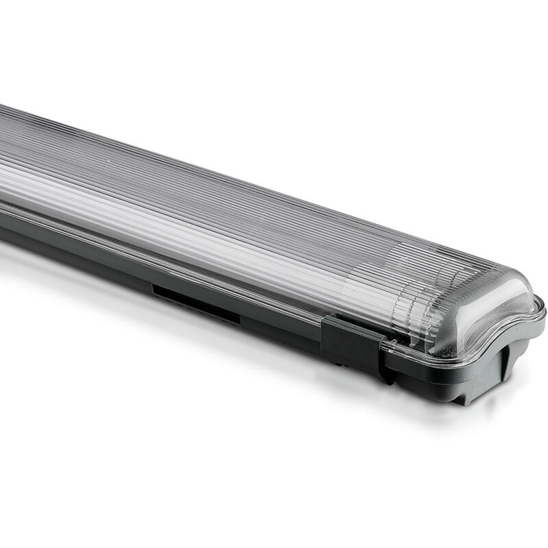V-tac - Réglette led avec tube - IP65 - Blanc - 36W - 4000 Lumens - 6400K - 150cm x 2